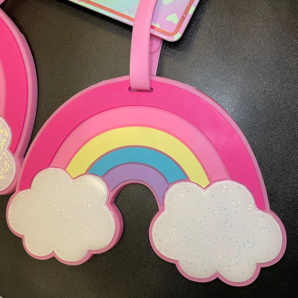 Rainbow Sparkle Luggage Tags